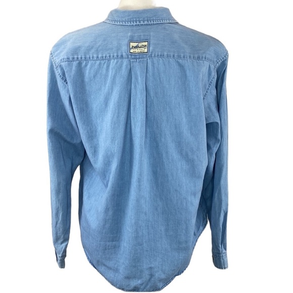 Pendleton Distressed Chambray Blouse - Picture 5 of 7